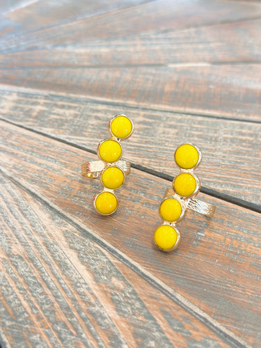 Yellow Pebble Ring