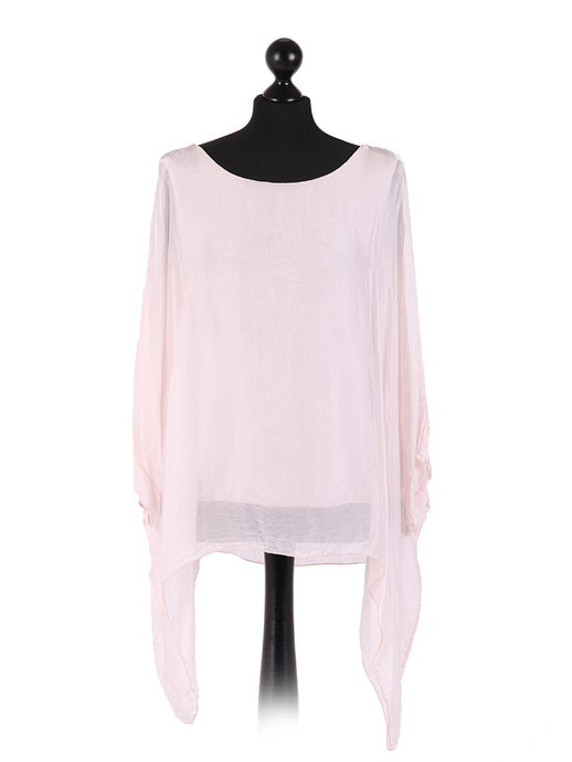 Blush 'Classic' Italian Silk Tunic Top