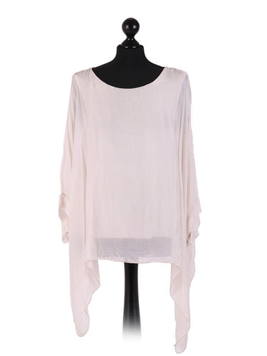 Champagne 'Classic' Italian Silk Tunic Top